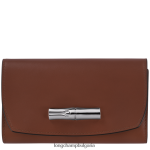 абанос Жени портфейл розо кожени изделия Longchamp 6084PZ562