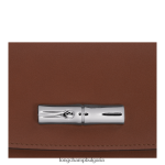 абанос Жени портфейл roseau continental кожени изделия Longchamp 6084PZ565 - Image 3