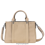 бежово Жени 3d чанта чанти Longchamp 6084PZ177 - Image 4