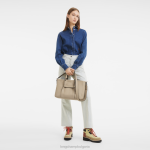бежово Жени 3d чанта чанти Longchamp 6084PZ182 - Image 2