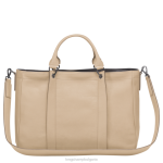 бежово Жени 3d чанта чанти Longchamp 6084PZ182 - Image 4