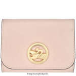 бледо розово Жени бокс-трот портфейл кожени изделия Longchamp 6084PZ557