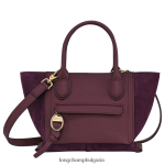 бордо Жени чанта за пощенска кутия чанти Longchamp 6084PZ159