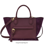 бордо Жени чанта за пощенска кутия чанти Longchamp 6084PZ161