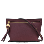 бордо Жени чанта през рамо за пощенска кутия чанти Longchamp 6084PZ307