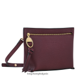 бордо Жени чанта през рамо за пощенска кутия чанти Longchamp 6084PZ307 - Image 3