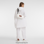 бяло Жени чанта/раница през рамо чанти Longchamp X D'heygere 6084PZ324 - Image 2