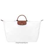 бяло мъже пътна чанта / раница чанти Longchamp X D'heygere 6084PZ833
