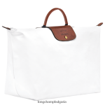 бяло мъже пътна чанта / раница чанти Longchamp X D'heygere 6084PZ833 - Image 4