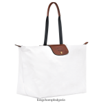 бяло мъже пътна чанта / раница чанти Longchamp X D'heygere 6084PZ833 - Image 5