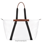 бяло мъже пътна чанта / раница чанти Longchamp X D'heygere 6084PZ833 - Image 7