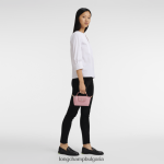венчелистче розово Жени le pliage зелена торбичка с дръжка кожени изделия Longchamp 6084PZ675 - Image 2