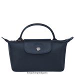 военноморски флот Жени градска торбичка le pliage с дръжка кожени изделия Longchamp 6084PZ680