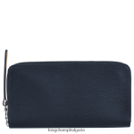 военноморски флот Жени градски портфейл le pliage с цип кожени изделия Longchamp 6084PZ552