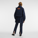 военноморски флот Жени чанта/раница през рамо чанти Longchamp X D'heygere 6084PZ326 - Image 2