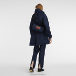 военноморски флот Жени чанта/раница през рамо чанти Longchamp X D'heygere 6084PZ326 - Image 8