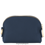 военноморски флот Жени le foulonne кесия за монети кожени изделия Longchamp 6084PZ530 - Image 2