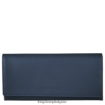 военноморски флот Жени le foulonne континентален портфейл кожени изделия Longchamp 6084PZ608