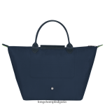 военноморски флот Жени le pliage зелена чанта чанти Longchamp 6084PZ195 - Image 4