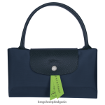 военноморски флот Жени le pliage зелена чанта чанти Longchamp 6084PZ195 - Image 5