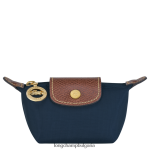 военноморски флот Жени le pliage оригинално портмоне за монети кожени изделия Longchamp 6084PZ502