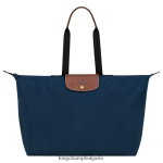 военноморски флот мъже пътна чанта / раница чанти Longchamp X D'heygere 6084PZ835 - Image 3