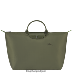 гора Жени зелена пътна чанта le pliage чанти Longchamp 6084PZ787