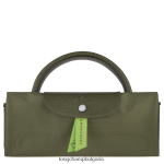 гора Жени зелена пътна чанта le pliage чанти Longchamp 6084PZ787 - Image 5