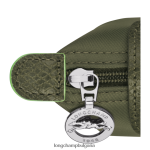 гора Жени le pliage зелена кесия за монети кожени изделия Longchamp 6084PZ507 - Image 3