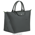 графит Жени le pliage зелена чанта чанти Longchamp 6084PZ194 - Image 3