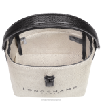 екрю Жени розова чанта тип кофа чанти Longchamp 6084PZ117 - Image 5