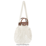 екрю Жени le pliage filet mesh bag чанти Longchamp 6084PZ66 - Image 3