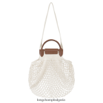 екрю Жени le pliage filet mesh bag чанти Longchamp 6084PZ66 - Image 4