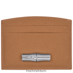 естествено Жени държач за карта Roseau кожени изделия Longchamp 6084PZ637
