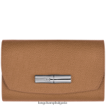 естествено Жени портфейл розо кожени изделия Longchamp 6084PZ576