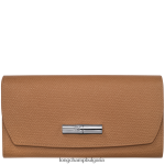 естествено Жени портфейл roseau continental кожени изделия Longchamp 6084PZ588