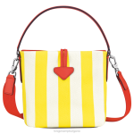 жълто/бяло Жени Roseau Essential Bucket bag чанти Longchamp 6084PZ245 - Image 4