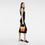 жълто/оранжево Жени чанта тип кофа epure чанти Longchamp 6084PZ133 - Image 2