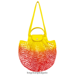 жълто/оранжево Жени le pliage filet mesh bag чанти Longchamp 6084PZ8
