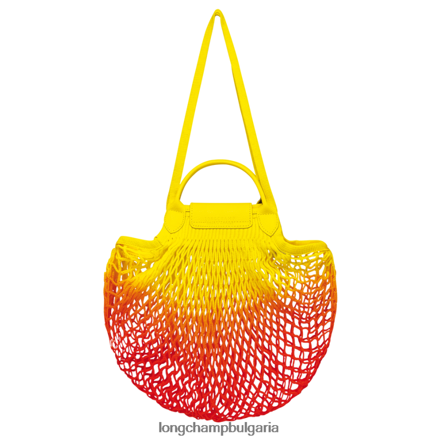 жълто/оранжево Жени le pliage filet mesh bag чанти Longchamp 6084PZ8 - Image 4