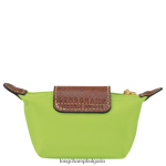 зелена светлина Жени le pliage оригинално портмоне за монети кожени изделия Longchamp 6084PZ500 - Image 2
