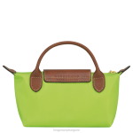 зелена светлина Жени le pliage оригинална торбичка с дръжка кожени изделия Longchamp 6084PZ663 - Image 4