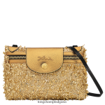 злато Жени le pliage колекция чанта през рамо чанти Longchamp 6084PZ222