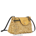 злато Жени le pliage колекция чанта през рамо чанти Longchamp 6084PZ222 - Image 3