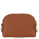 карамел Жени le foulonne кесия за монети кожени изделия Longchamp 6084PZ526 - Image 2