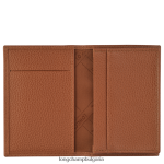 карамел мъже притежател на карта le foulonne кожени изделия Longchamp 6084PZ654 - Image 2