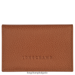 карамел мъже притежател на карта le foulonne кожени изделия Longchamp 6084PZ654
