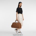карамел мъже le foulonne пътна чанта чанти Longchamp 6084PZ825 - Image 2
