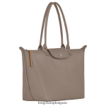 кафяво Жени градска чанта le pliage чанти Longchamp 6084PZ349 - Image 3