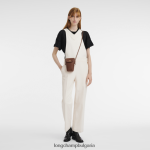 кафяво Жени калъф за телефон epure с кожена дантела кожени изделия Longchamp 6084PZ708 - Image 2